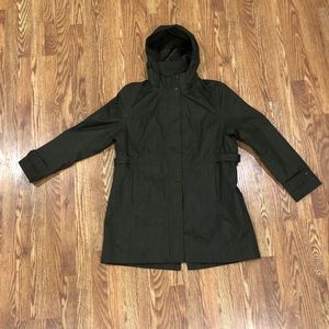 Kirkland green trench coat